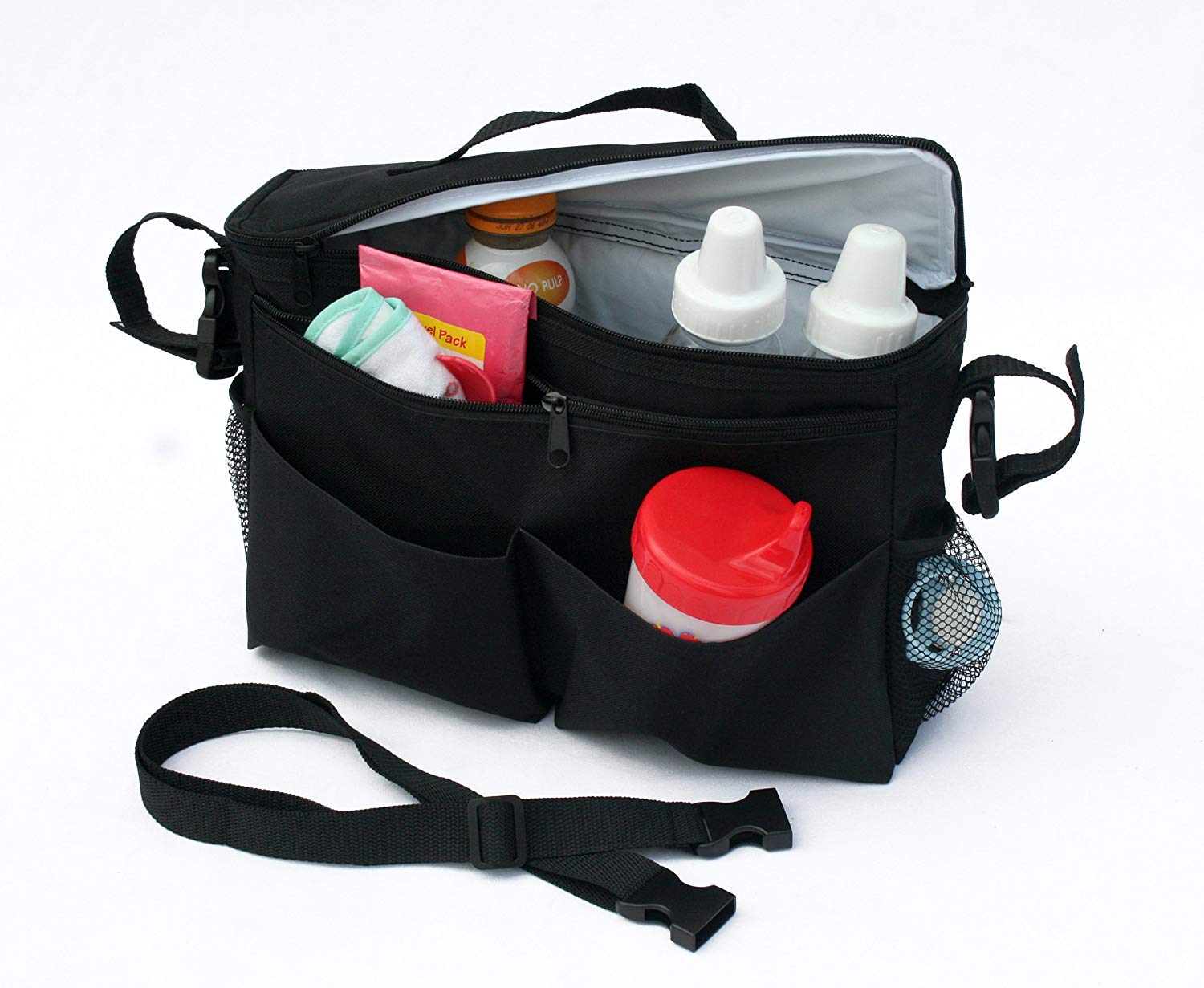JL Childress Cool 'N Cargo Stroller Cooler (Black) - Image 2