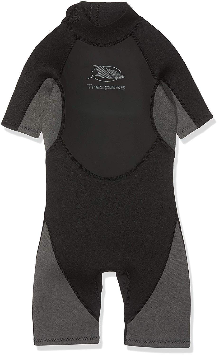 Trespass Boys Wetsuit Neoprene Swimming 3mm Short Length Claybourne, Black, Size 2/3