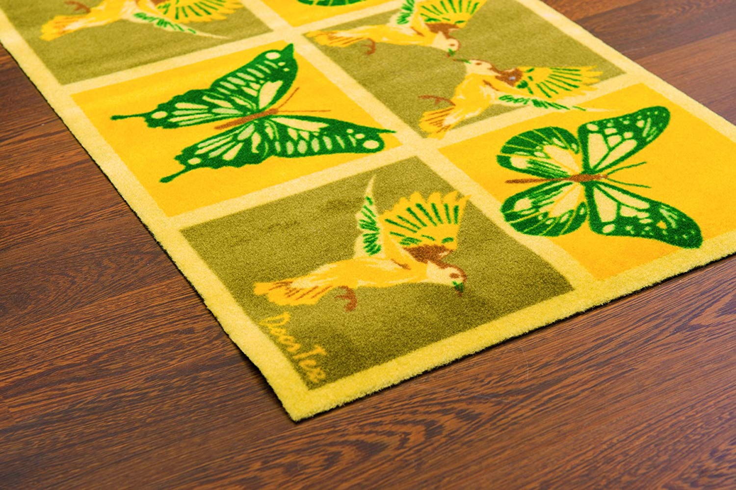 Doortex, Conservatory Runner Mat, Yellow Butterfly Design, 50 x 75 cm (FR4SR2030BY), Multi Coloured, 51 x 76 cm (Runner) - Image 4