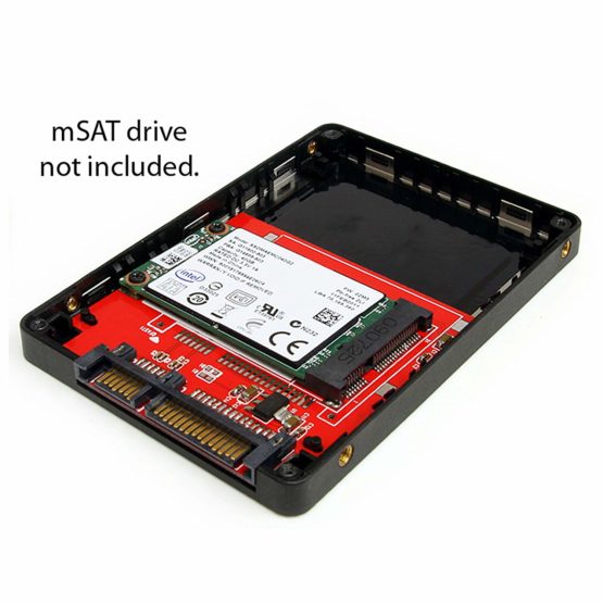 StarTech 2.5in SATA to Mini SATA SSD Adapter Enclosure - Mini PCIe ssd Adapter - SATA to mSATA - Mini PCIe SATA (SAT2MSAT25) - Image 4