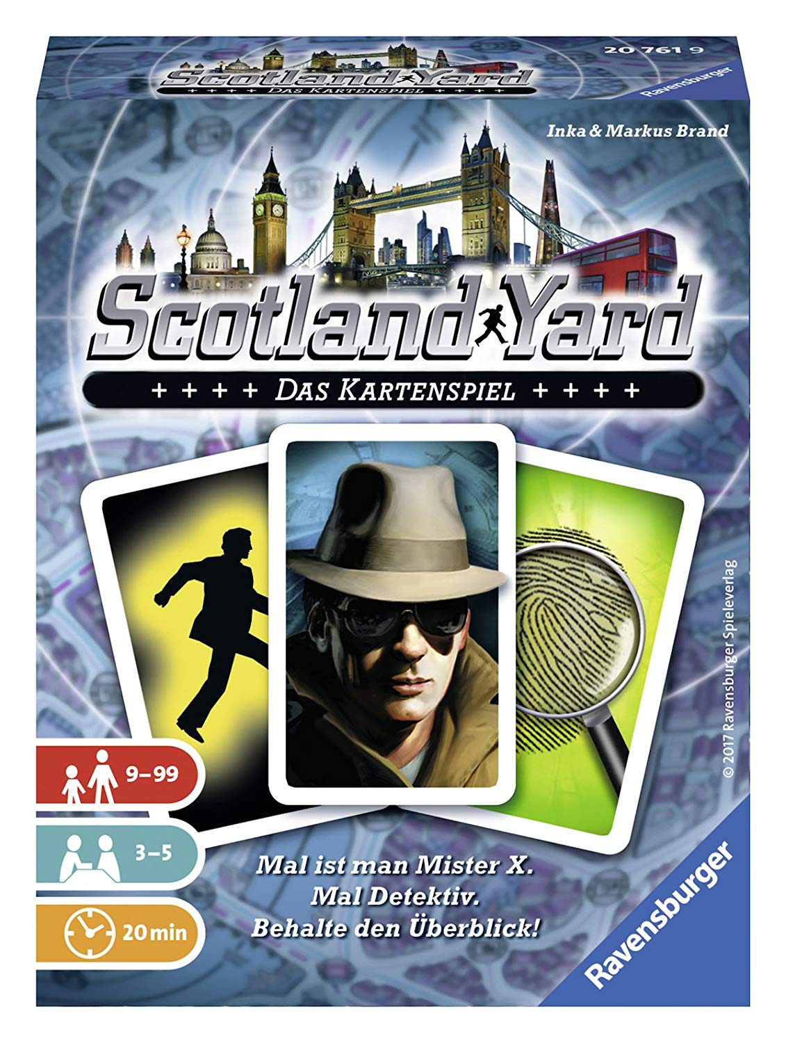 Ravensburger 207619 "Scotland Yard Card Game, Blue