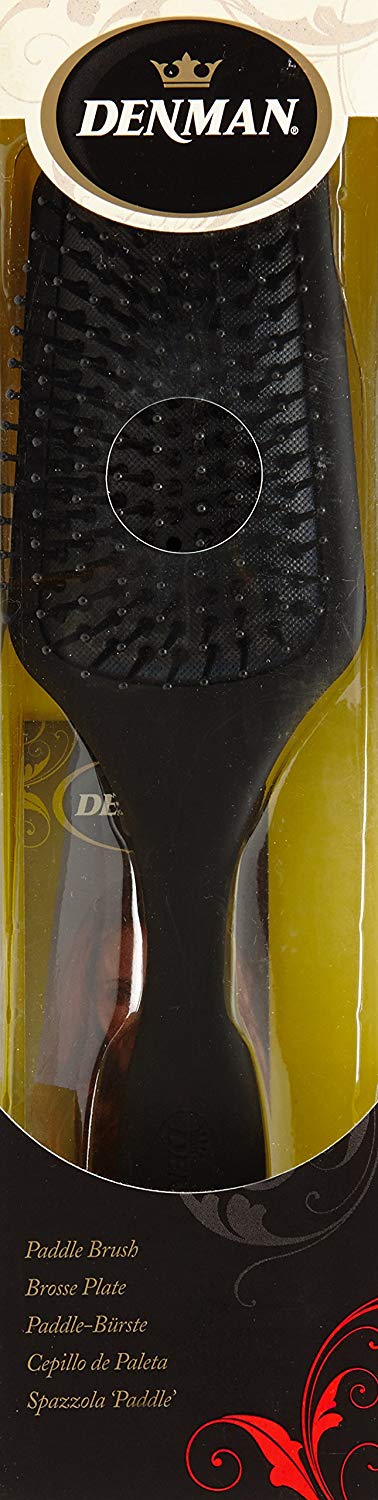Denman Paddle Hair Brush (Long Hair Brush) D84 Long Hair Detangling and Care Brush with Nylon Bristles 9 Rows Black - Image 2