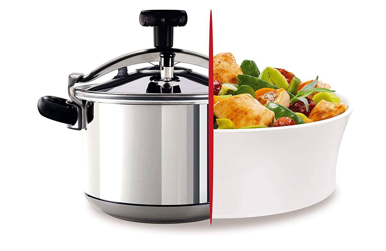 SEB Pressure cooker 4.5 L, 2-4 persons, Stainless steel pressure cooker, All heat sources including induction, Made in France - Image 2