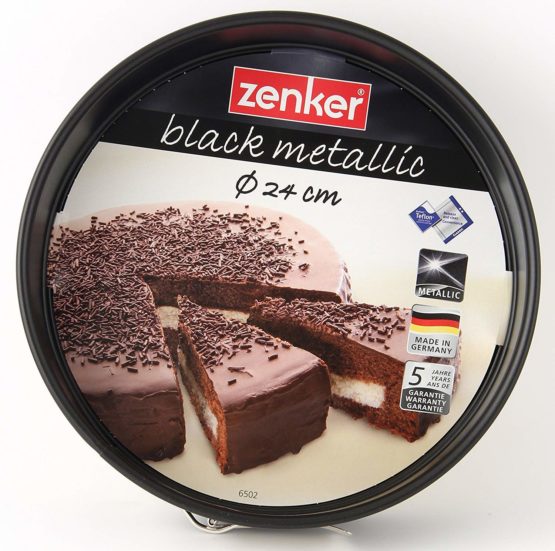 Zenker 3401 Springform Cake Tin with 1 Base 24 cm Black - Image 4