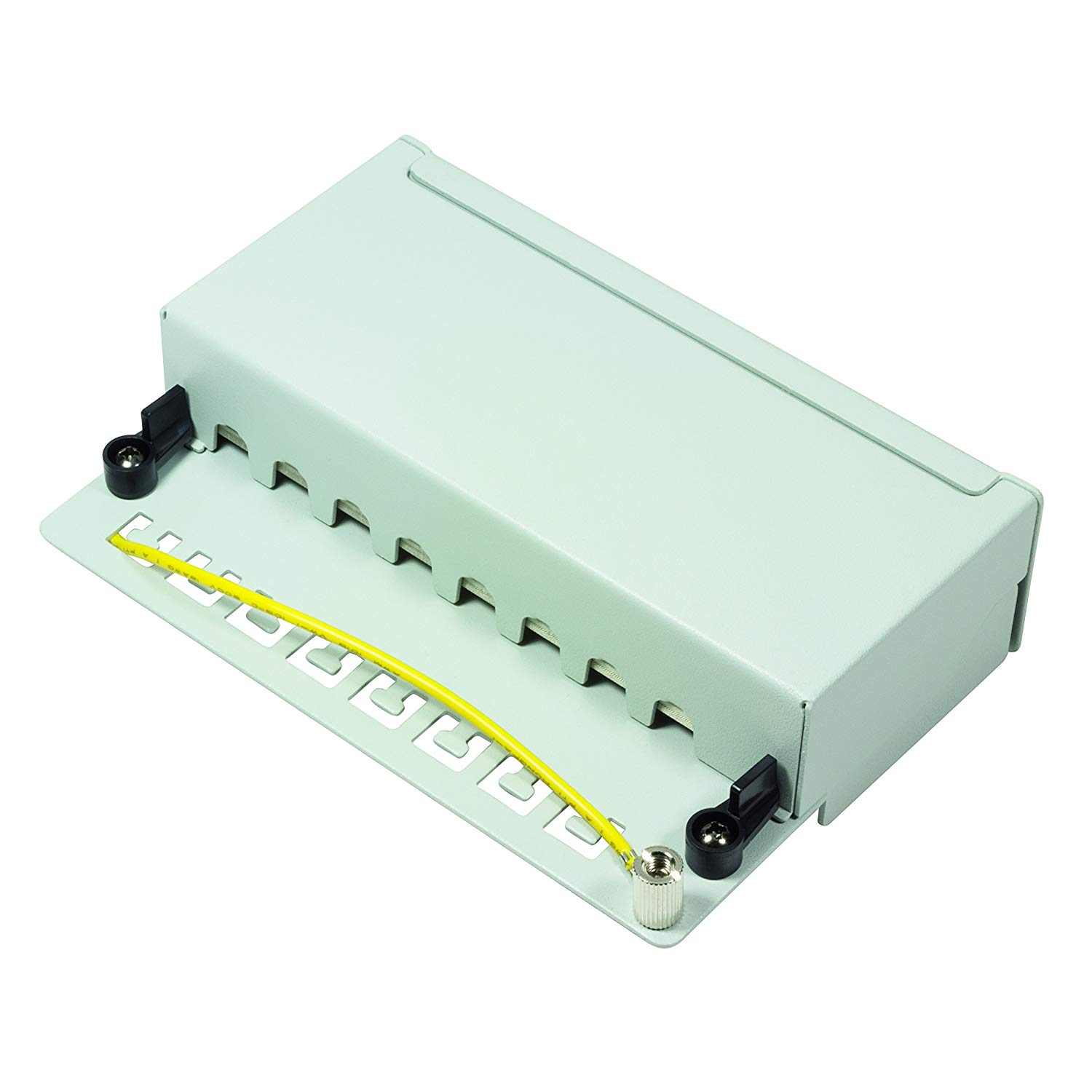 LogiLink Professional Patch Panels, Table/Wall/Desktop, STP (Shielded) light grey 8-Port - Image 3