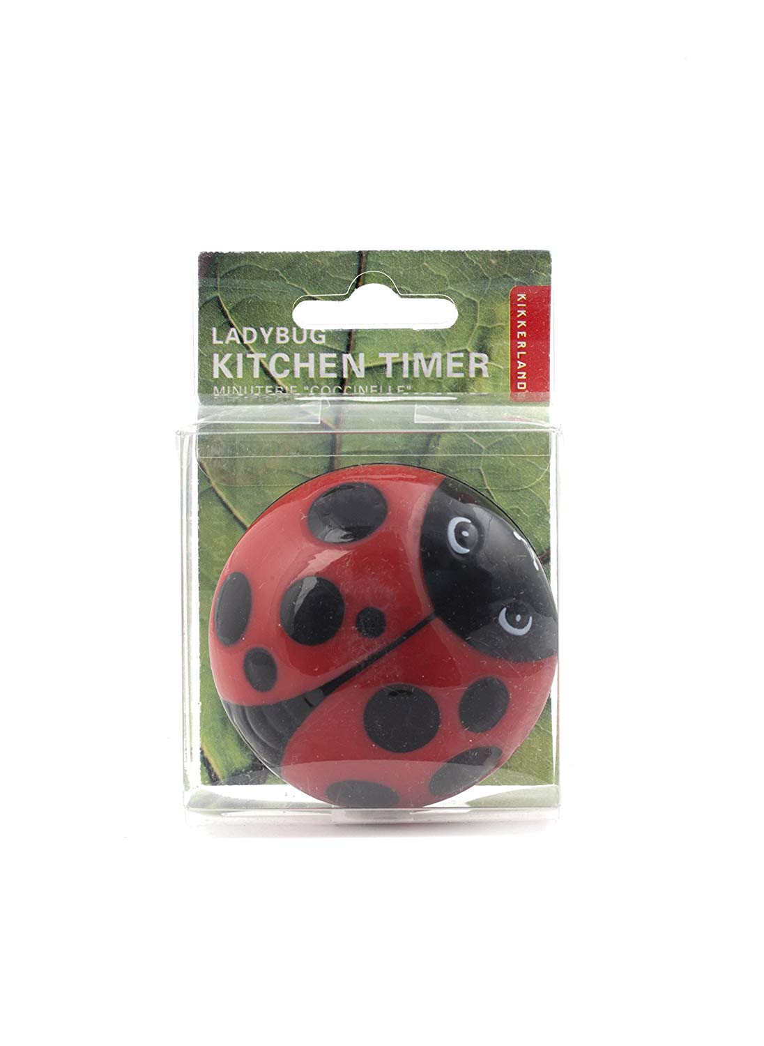 Kikkerland Assorted Ladybugs Kitchen Timer, Stainless Steel, Multi-Colour, Red, 5.7 x 5.7 x 4.4 cm - Image 2