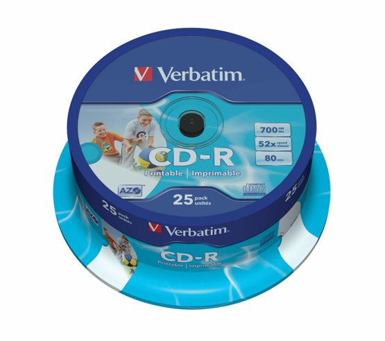 Verbatim 43439 AZO 52x Wide Printable CD-R - 25pk - Image 2