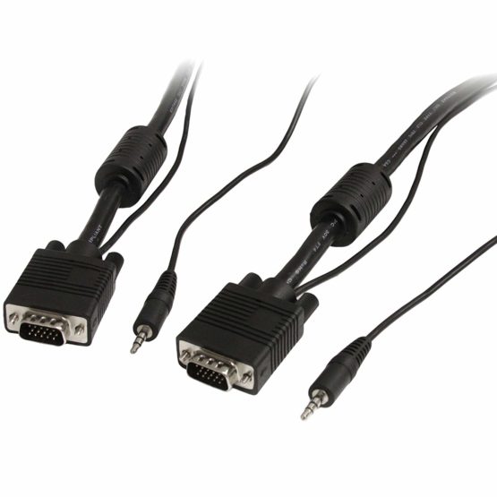 StarTech MXTHQMM5MA 5m Coax High Resolution Monitor VGA Video Cable with Audio HD15 M/M