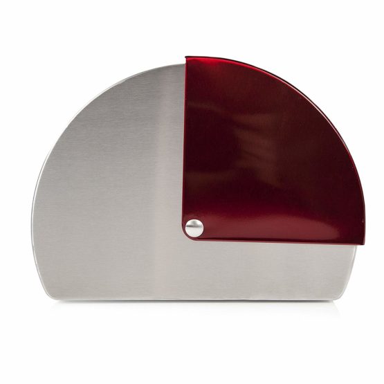 Morphy Richards 46241 Accents Roll Top Bread Bin, Stainless Steel, Red - Image 4