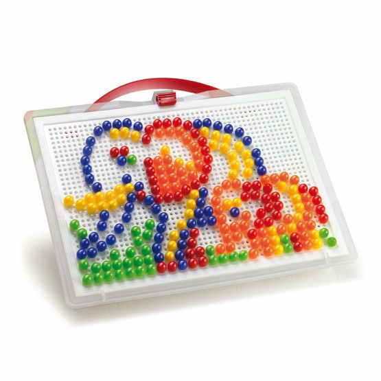 Quercetti 0952 Quercetti-0952 FC Portable Large d.10, Kids' Mosaic Kits-STEAM Toy, Multicolored - Image 2