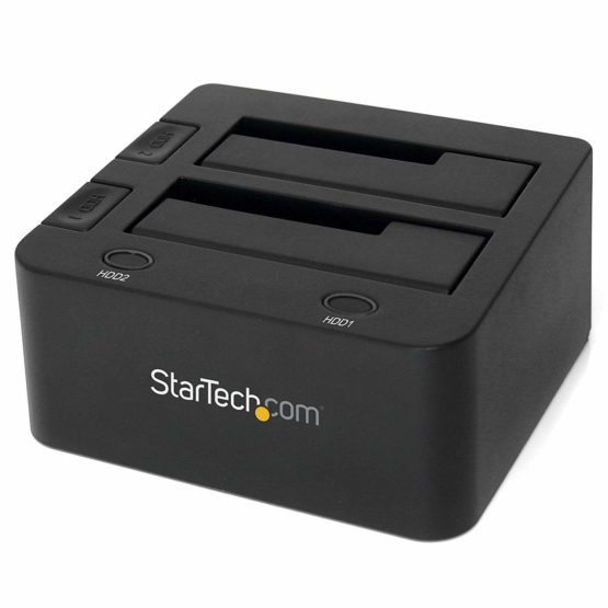 StarTech SDOCK2U33 USB 3.0 Dual Hard Drive Docking Station with UASP for 2.5/3.5in SSD / HDD – SATA 6 Gbps