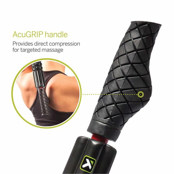 TriggerPoint Performance Grid STK Hand-Held Foam Roller, Handheld Foam Roller, Massage Roller, Muscle Roller Stick Black 24''/53cm - Image 3