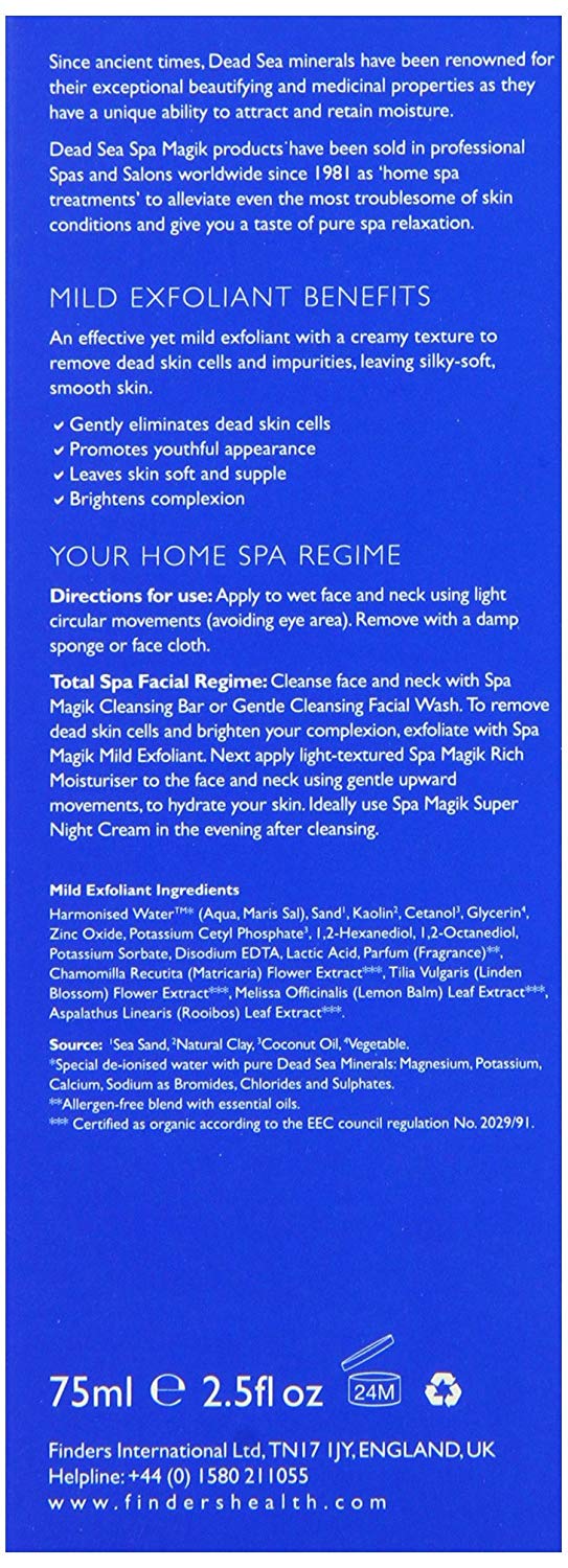 Dead Sea Spa Magik Mild Exfoliant, 75 ml - Image 3