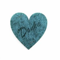 'Petra's Craft News A HEF3960 Audio 15 x 60 mm with"Thank You Engraved Heart Symmetrical Felt/graumeliert