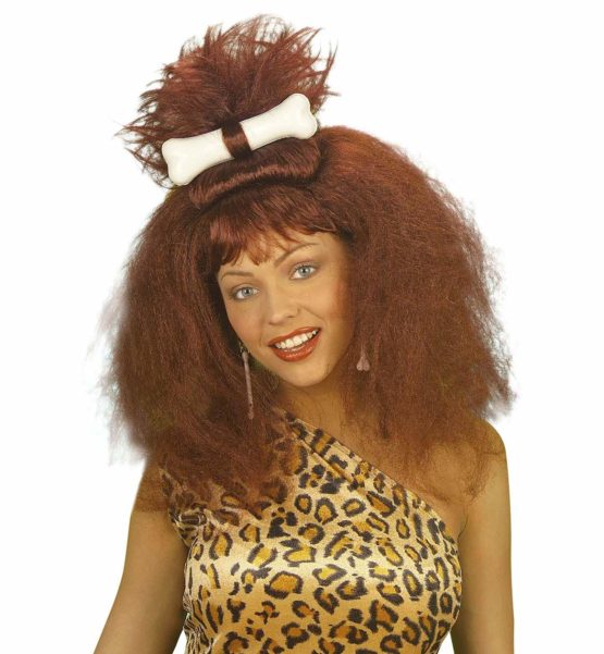 Ladies Caveman/Woman withBone Wig for Hair Accessory Fancy Dress