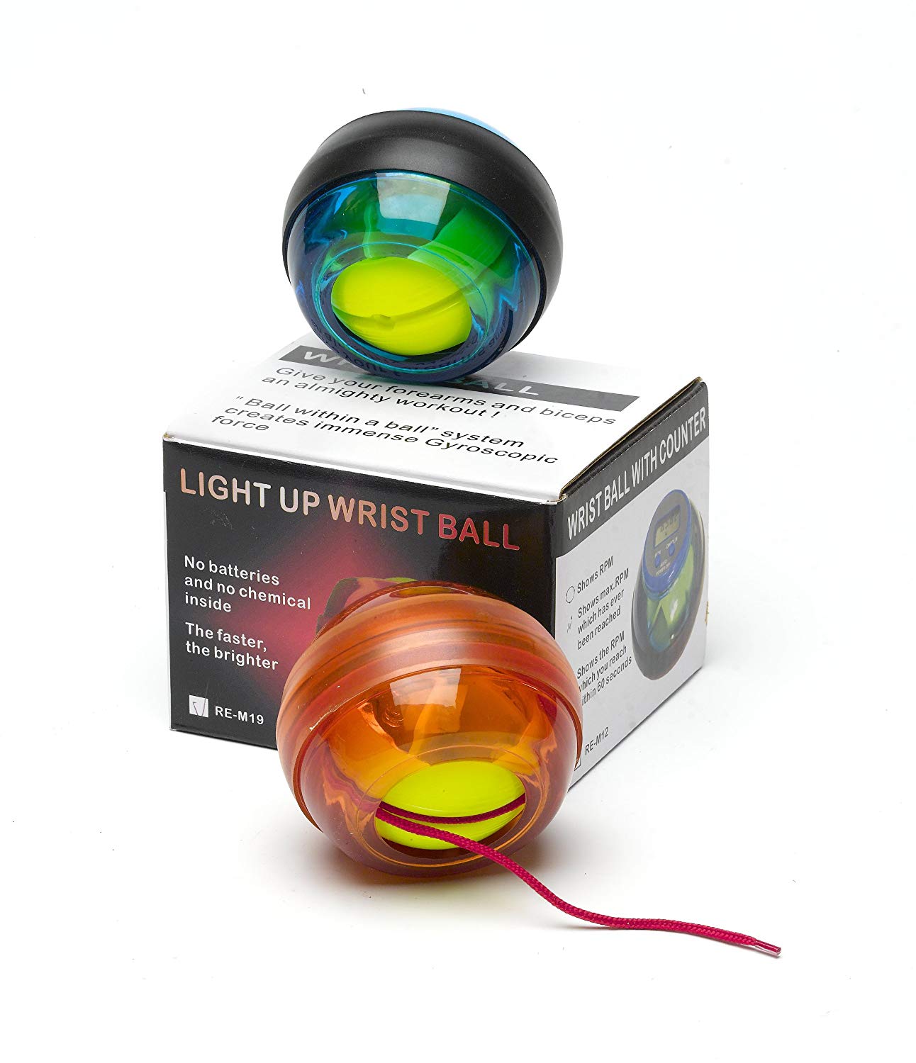 Funtime Gifts ET7950 Light Up Wrist Ball, Orange