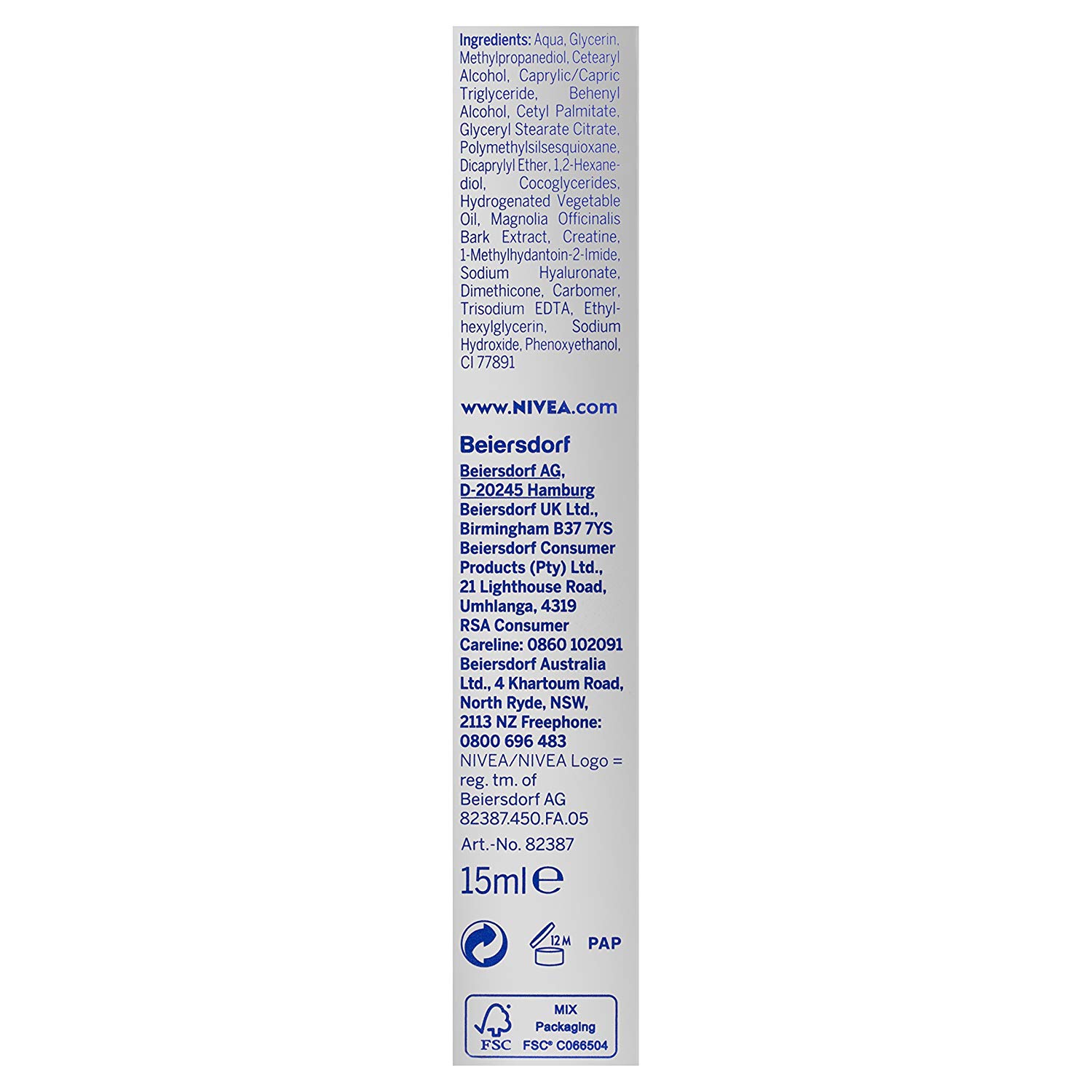 NIVEA Hyaluron Cellular Filler Anti-Age Eye Cream (15 ml) - Image 3