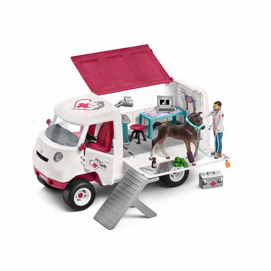 Schleich Horse Club Mobile Veterinarian Clinic Playset for Kids Ages 5-12 with Vet & Horse Toys - Image 2
