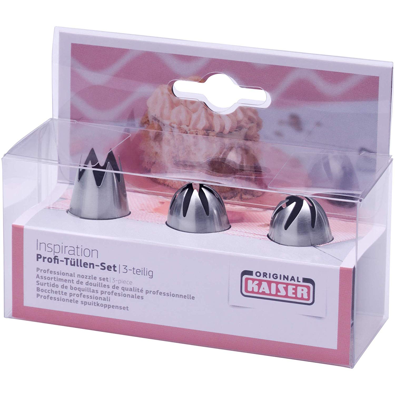 WHF Pâtisserie professional nozzle set, 3-piece. 3 stainless steel nozzles, very , made of stainless steel - Image 3