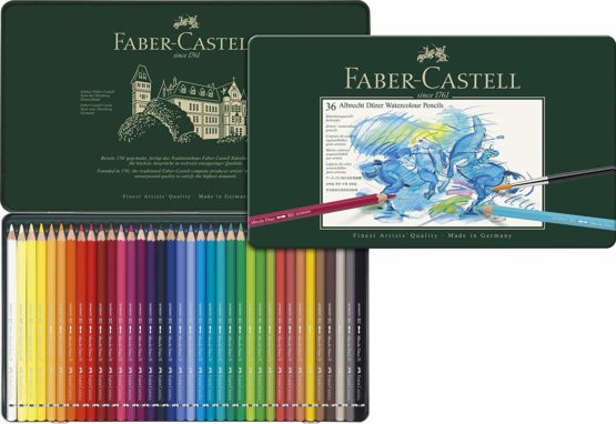 Faber-Castell Albrecht Durer Watercolour Pencils (Tin of 36) - Image 3