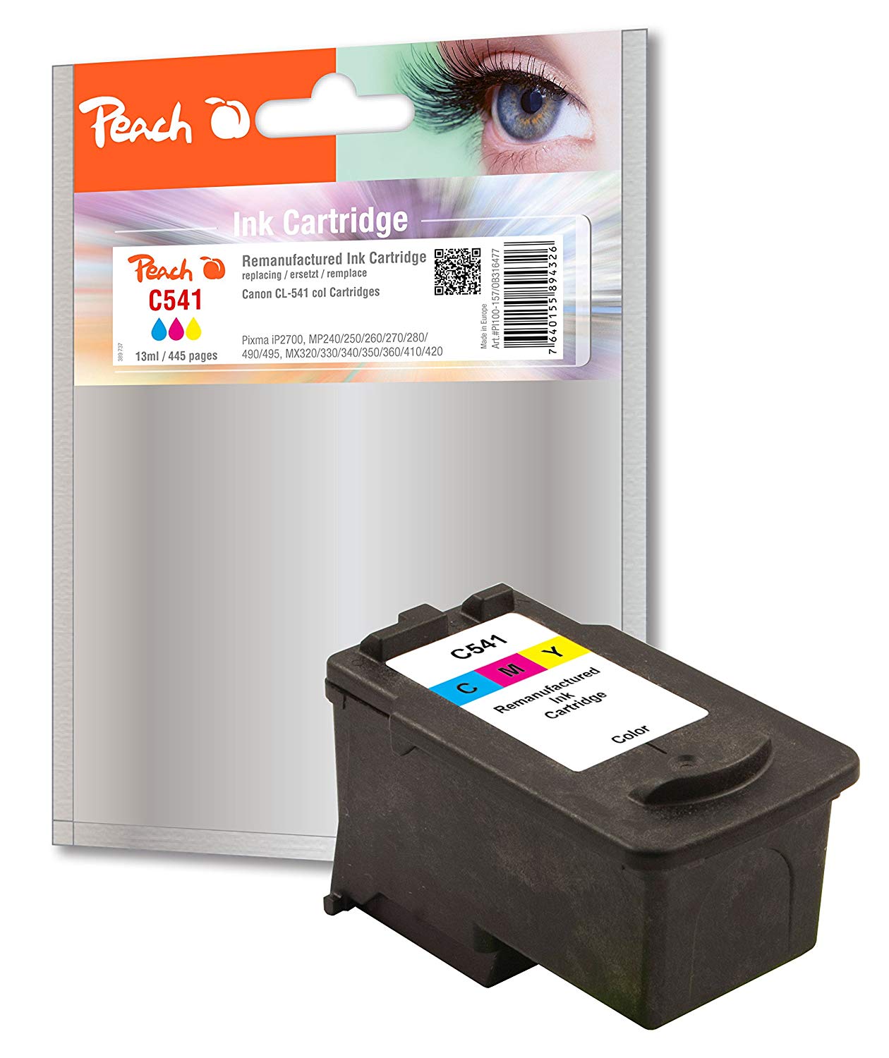 Peach PI100-157 Print Head Colour Cartridge for Canon CL-541