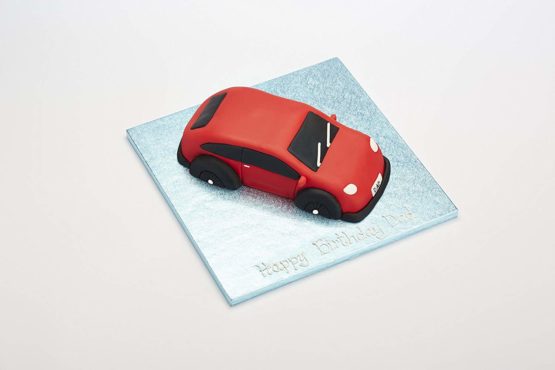 KitchenCraft Novelty Car Cake Mould with Recipe, 29 x 14 cm Anodised Aluminium Cake Tin, 11.5 x 5.5 Inch - Image 2