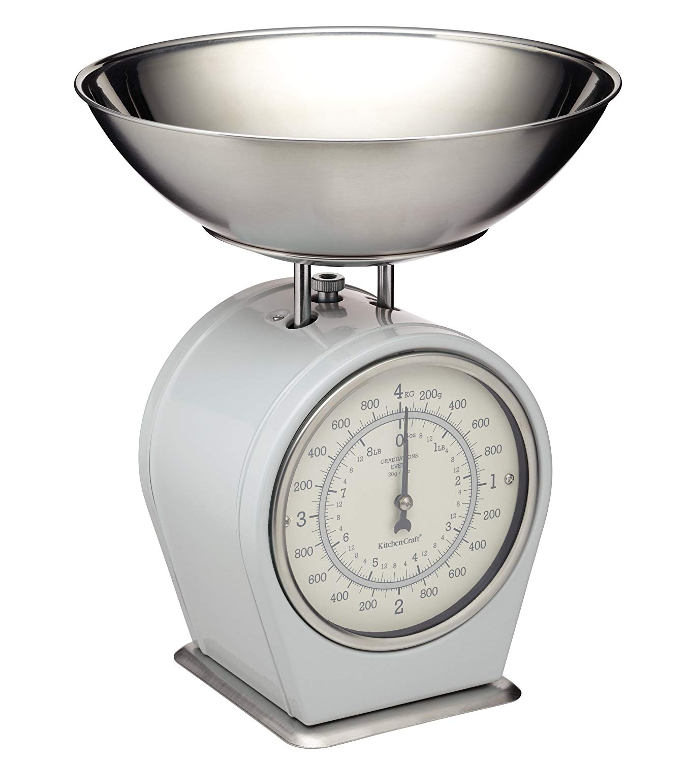 KitchenCraft Living Nostalgia Mechanical Kitchen Scales, Vintage Inspired Traditional Weigh Scales