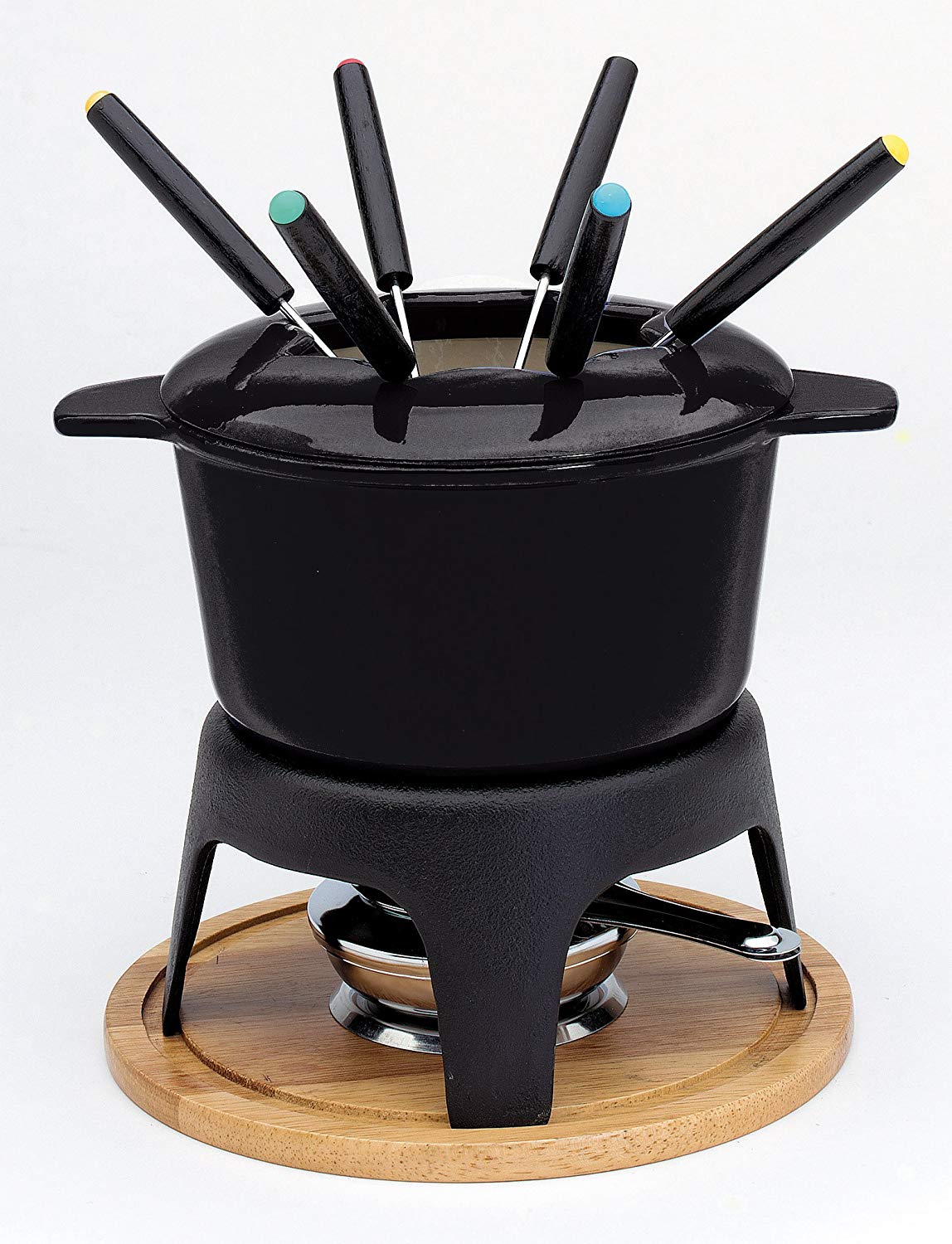 Baumalu - 385051 - Cast iron fondueset 6 persons black color, Moyen