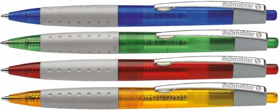 Schneider Loox Mechanical Ballpoint Pen with Soft-Grip Handle M-Tip Blue Indelible Assorted Pack of 20 - Image 2