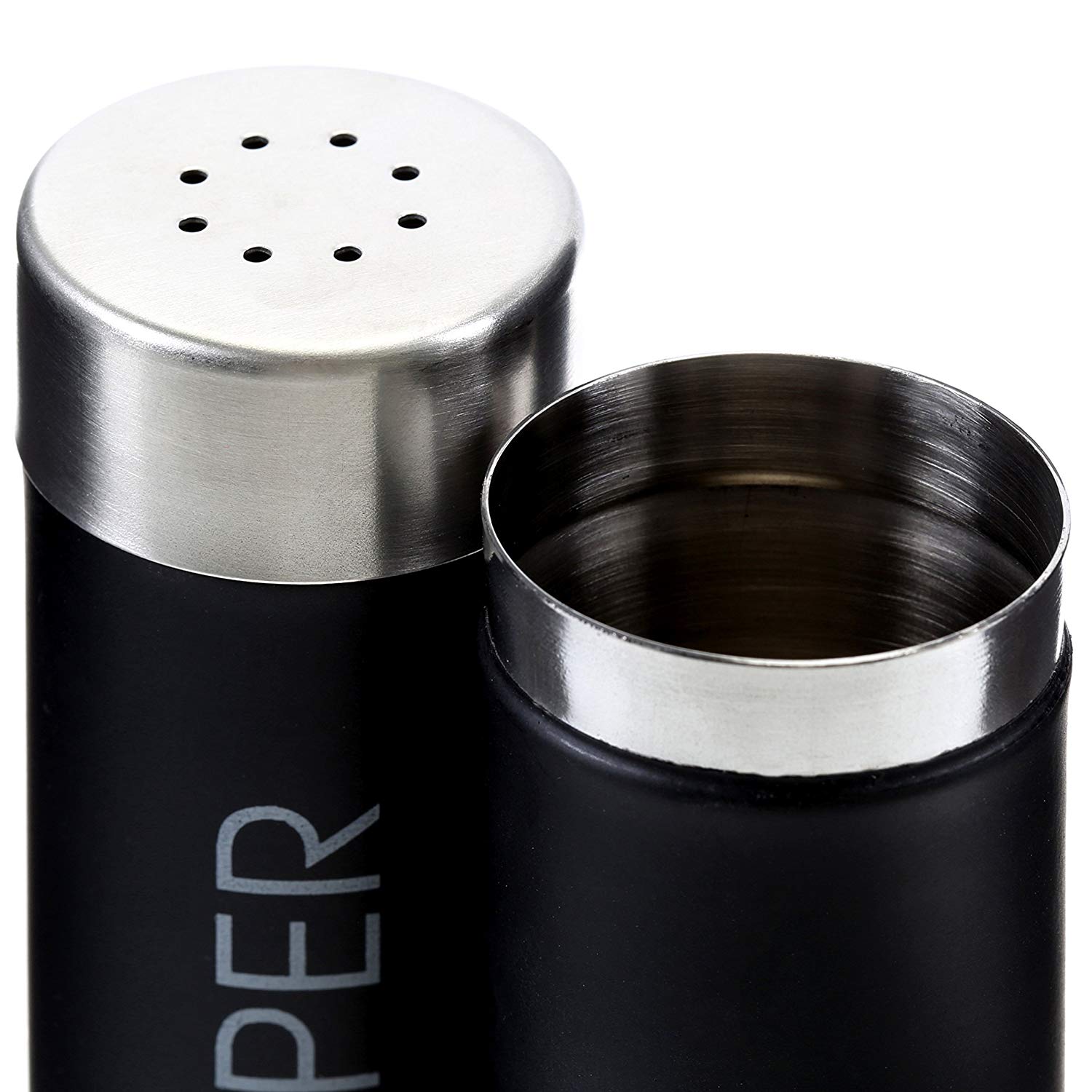 Premier Housewares 508549 Liberty Salt and Pepper Set - Black - Image 3