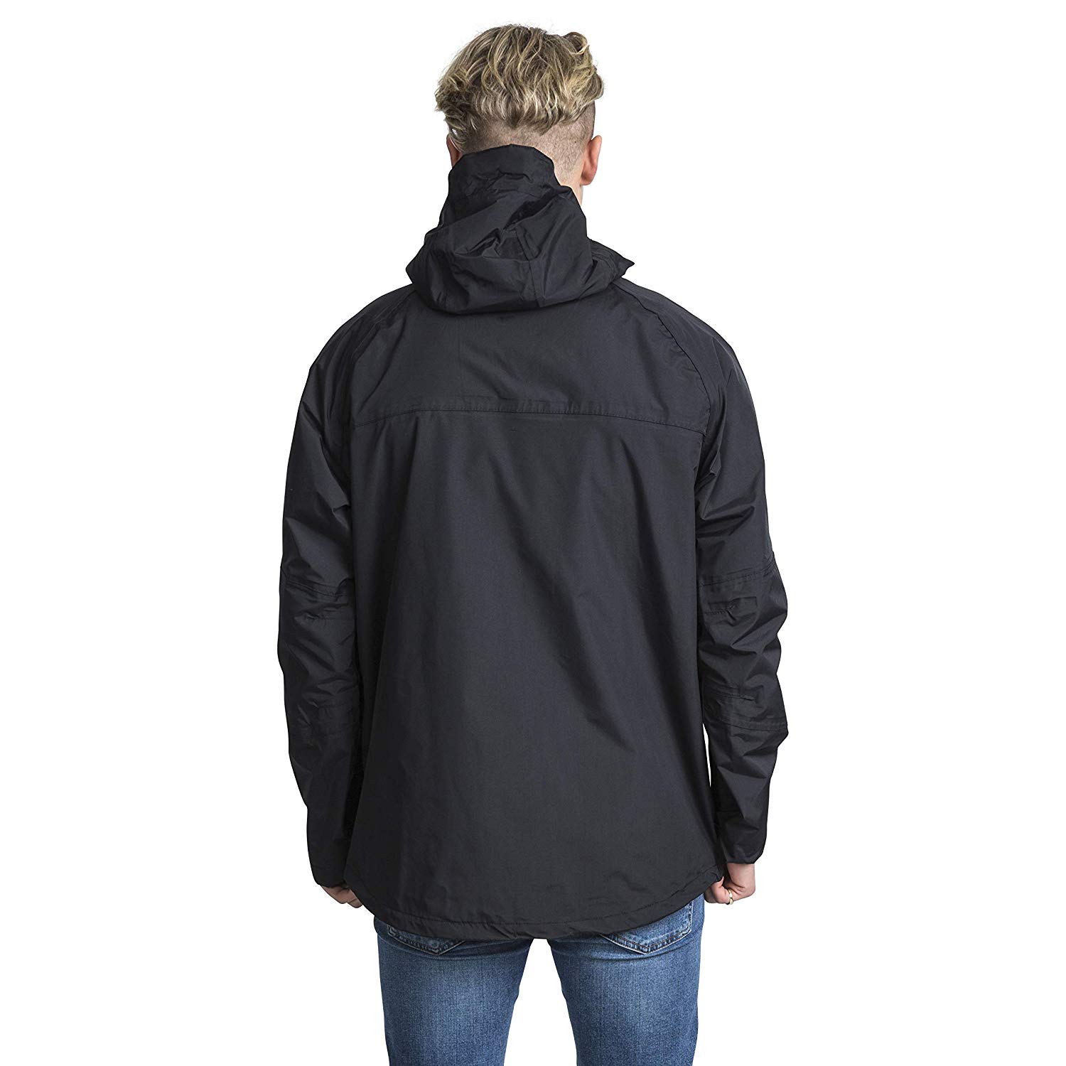 Trespass Mens Jacket Corvo, Waterproof, Windproof, Hooded, Taped Seams, Flat Cuffs, Inner Pockets, Mesh Lining, 3 Pockets - Image 2