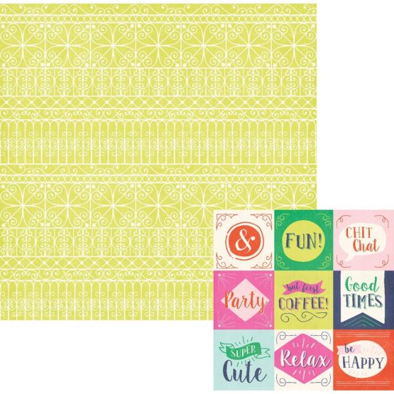 We R Memory Keepers Flower Girl Double Sided Cardstock x 12-inch Garden Gate 25 Sheets per Package, Acrylic, Multicoloured, 11.8 x 12.3 x 0.1 cm