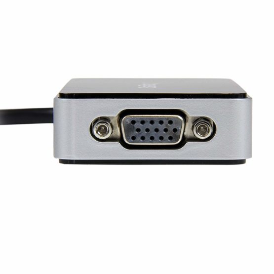 StarTech USB 3.0 to VGA Adapter with 1 Port USB Hub - 1920x1200 - External Video & Graphics Card - Dual Monitor Display Adapter - Supports Windows (USB32VGAEH),Black - Image 3