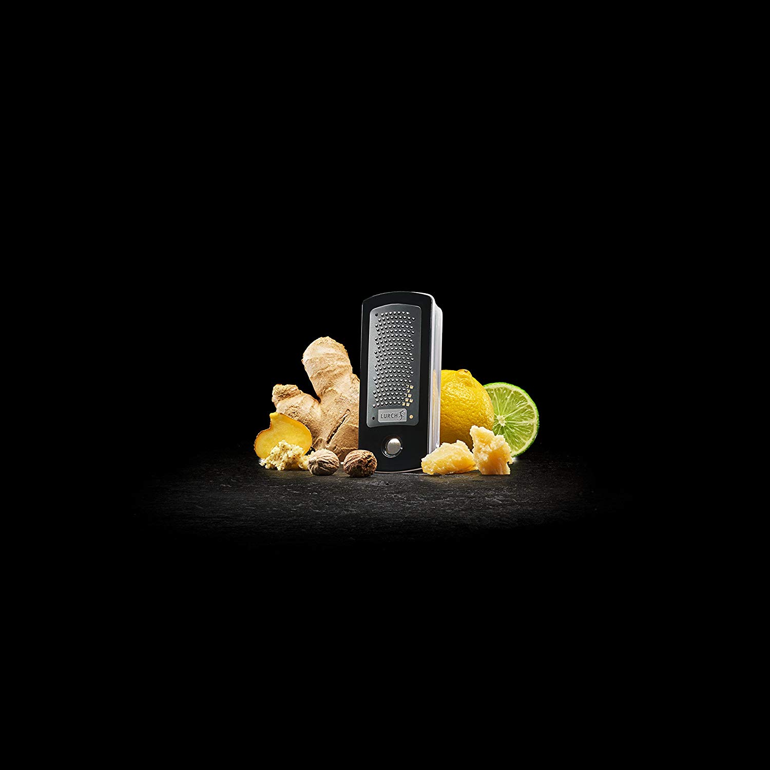 Lurch 1-Piece Razortech X-Series Mini Nutmeg Grater, Black, 220441 - Image 3