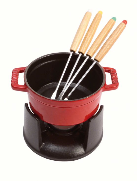 Staub 1400406 Mini Chocolate Fondue Set, 10 cm, Cherry