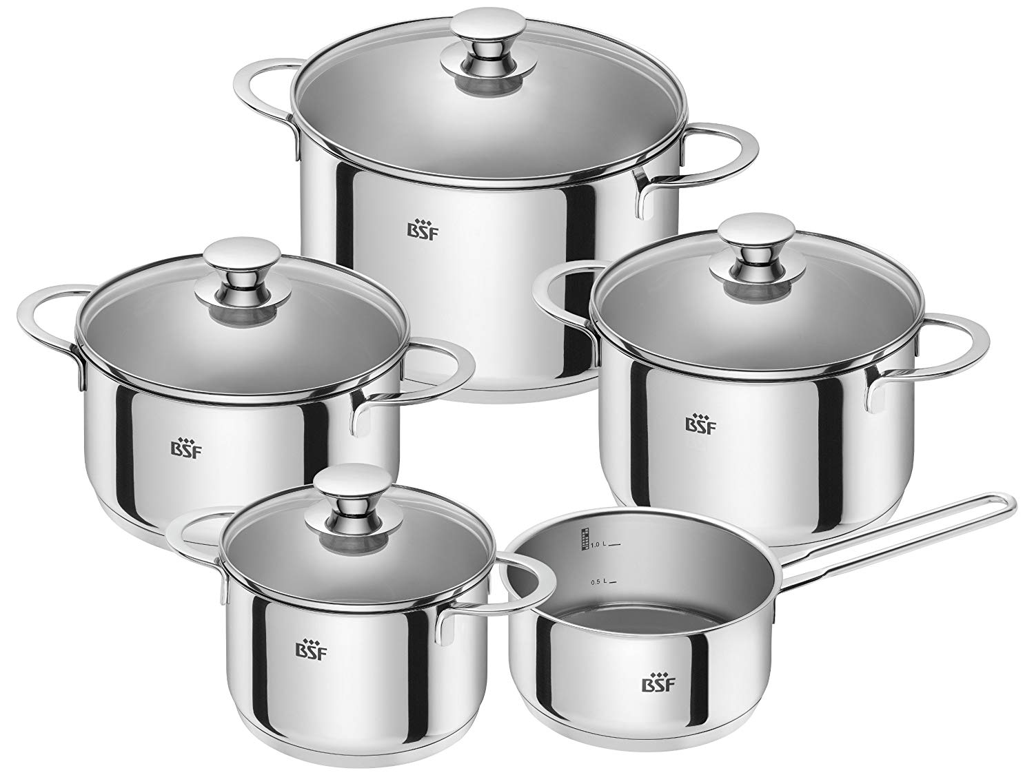 BSF Bordeaux Cookware set 5pcs. – BigaMart