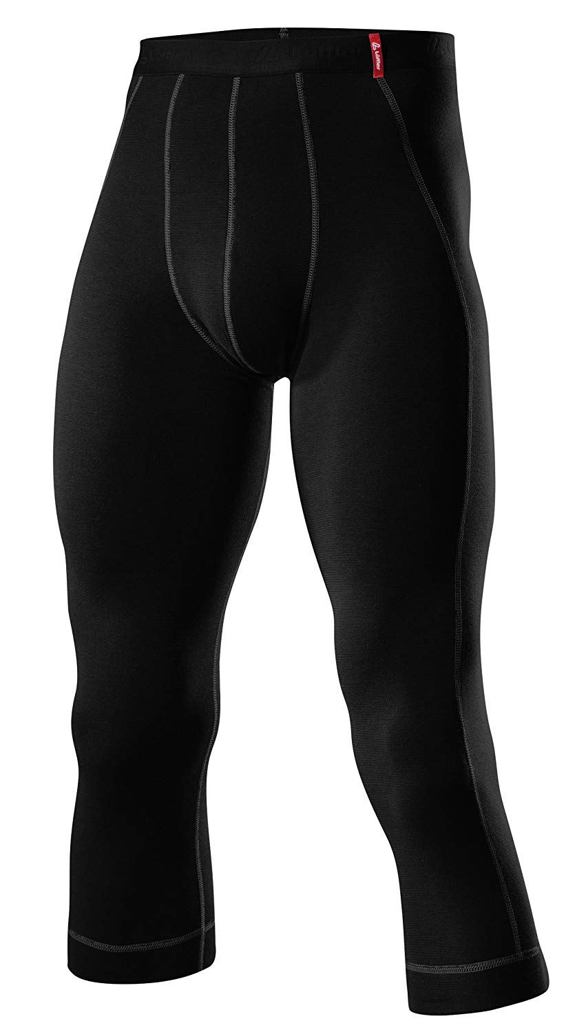 Löffler Men's Underwear HR 3/4 Transtex Warm, Men, Unterhose 3/4 Transtex Warm, black, 46 (EU)