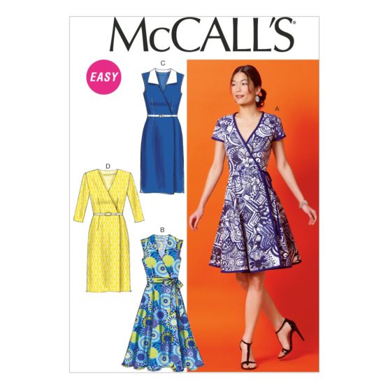 McCall's Patterns Ladies Dress Pattern, White, E5 (14-16-18-20-22)