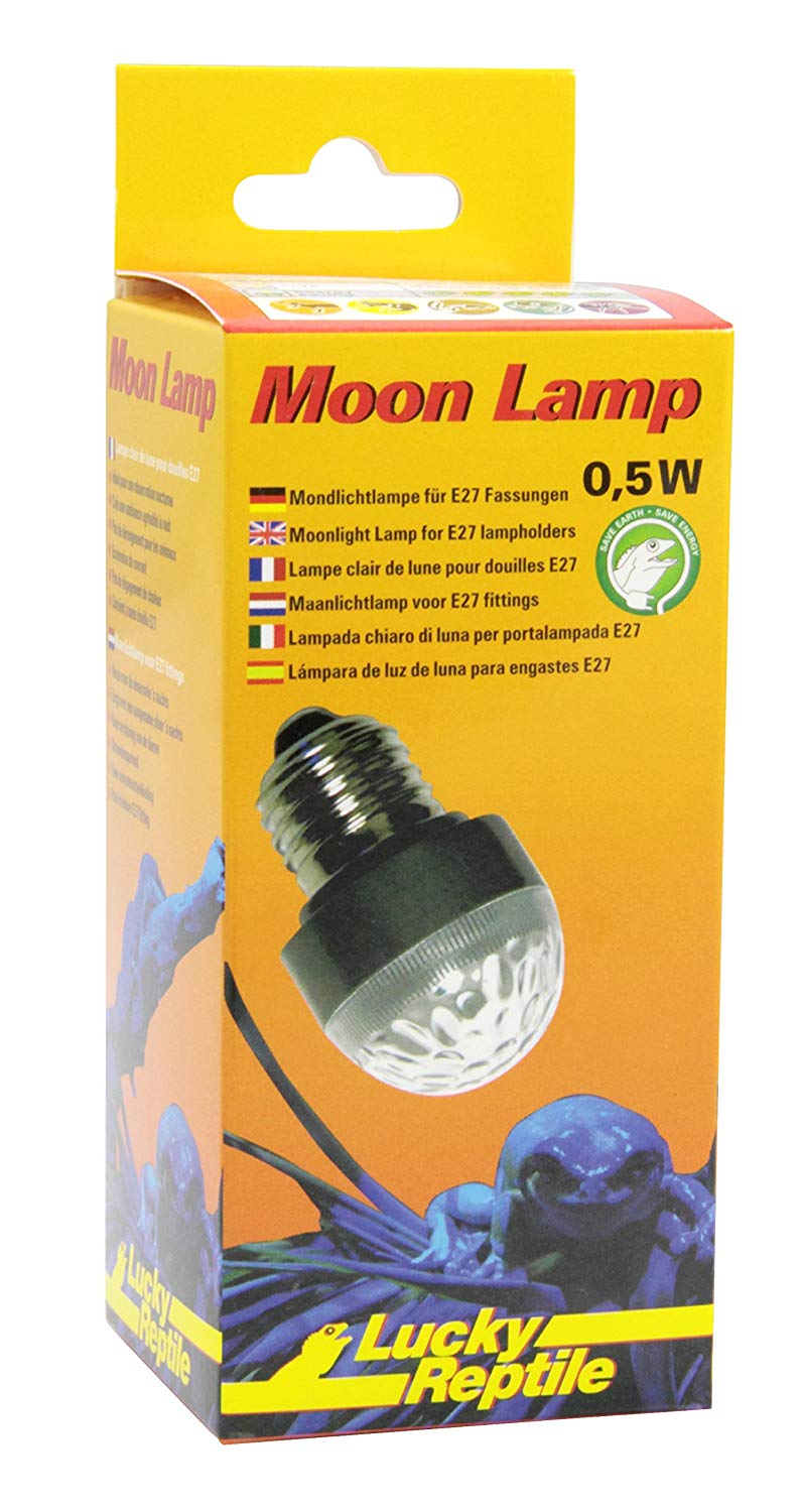 Lucky Reptile ML-1 Moon Lamp LED ES Fitting, Multicoloured