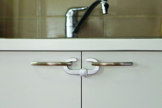 Dreambaby Secure -A- Cabinet Handles & Knobs Security Locks - Child Proof Sliding Safety Locks -Silver - Model F1003 - Image 4