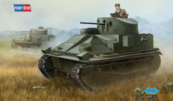 Hobbyboss 83879 1/35 1:35 Scale Vickers Medium Tank Mk II Plastic Model Kit, Various