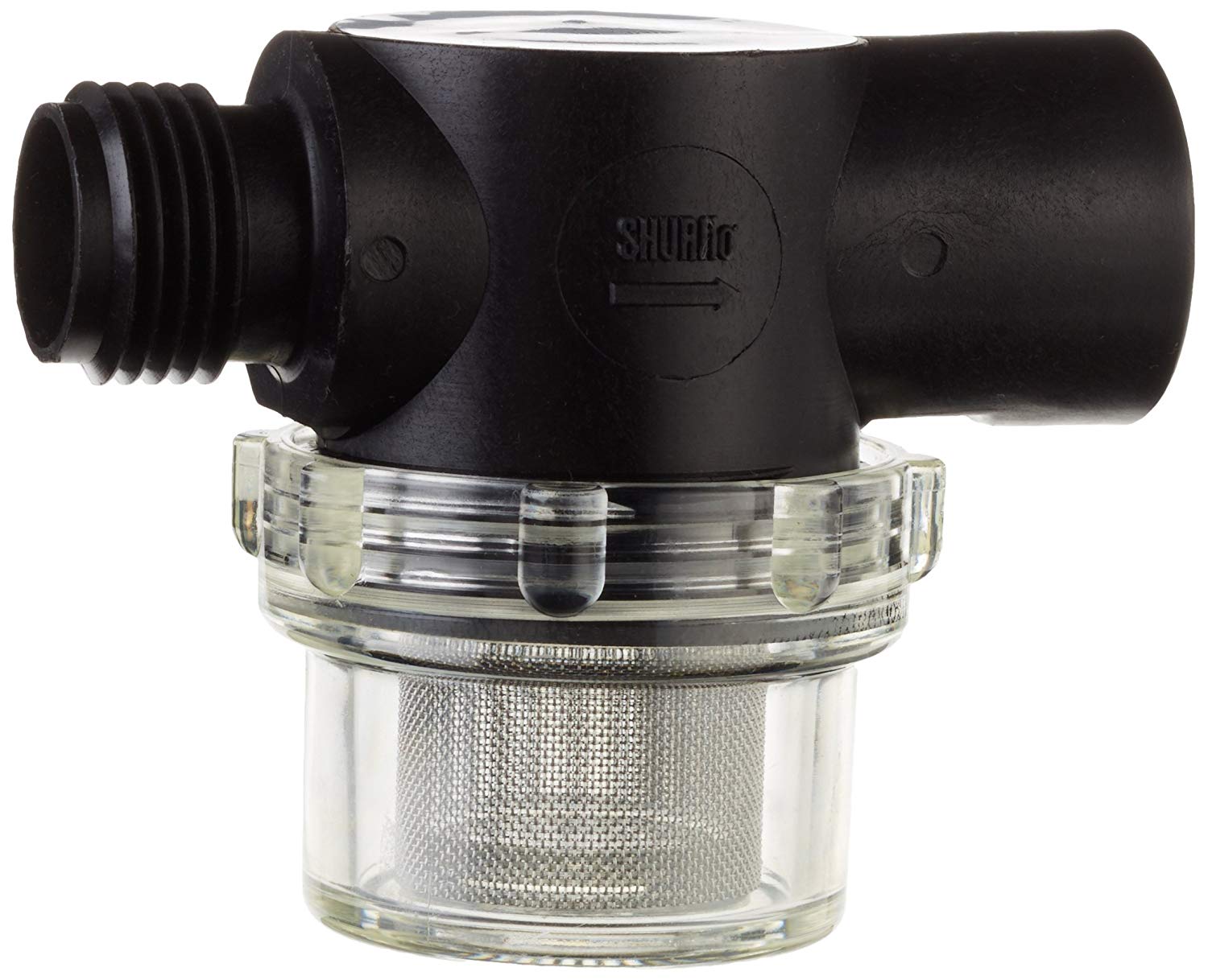 Shurflo Screw-On Pump Filter, Transparent