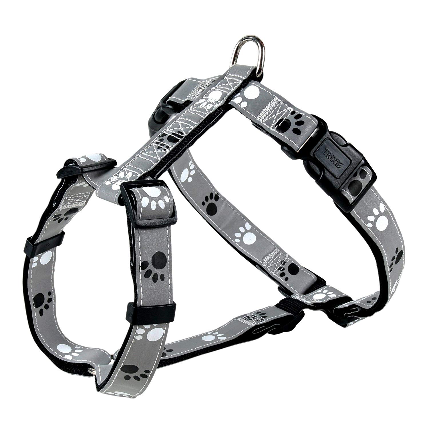 Trixie 12231 Silver Reflect V-Lead, XS-S 30-40 cm/15 mm, Grey, X Small