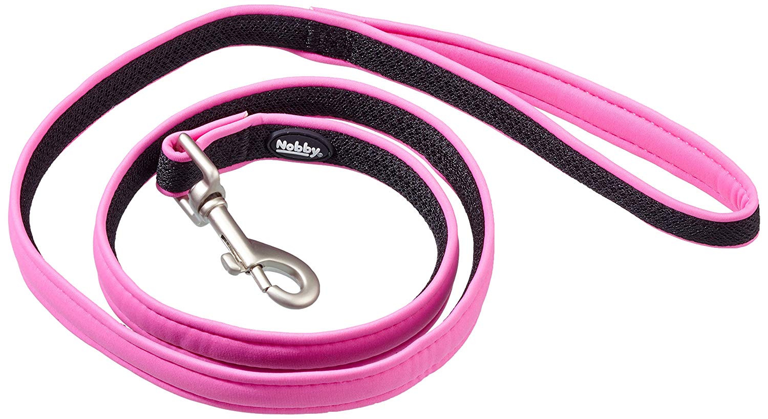 Nobby Preno Mesh Dog Lead, 120 cm/15 - 20 mm, Pink, XS-S