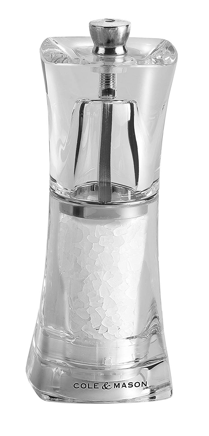 Cole & Mason Crystal Clear Salt and Pepper Mills, Adjustable Grind Precision+, Acrylic, 125mm, Gift Set - Image 4