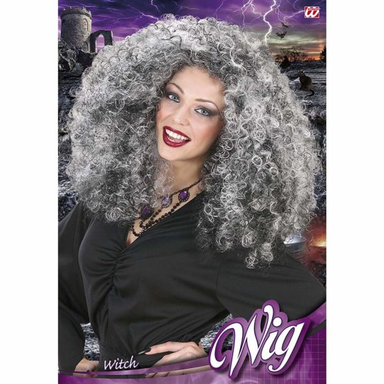 Ladies Witch In Polybag Wig for Hair Accessory Fancy Dress - Image 2