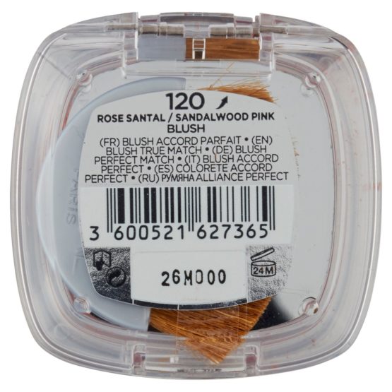 L'Oreal Paris True Match Blusher, Compact Buildable Powder, 120 Sandalwood Pink, Powder Brush and Mirror Included - Image 3