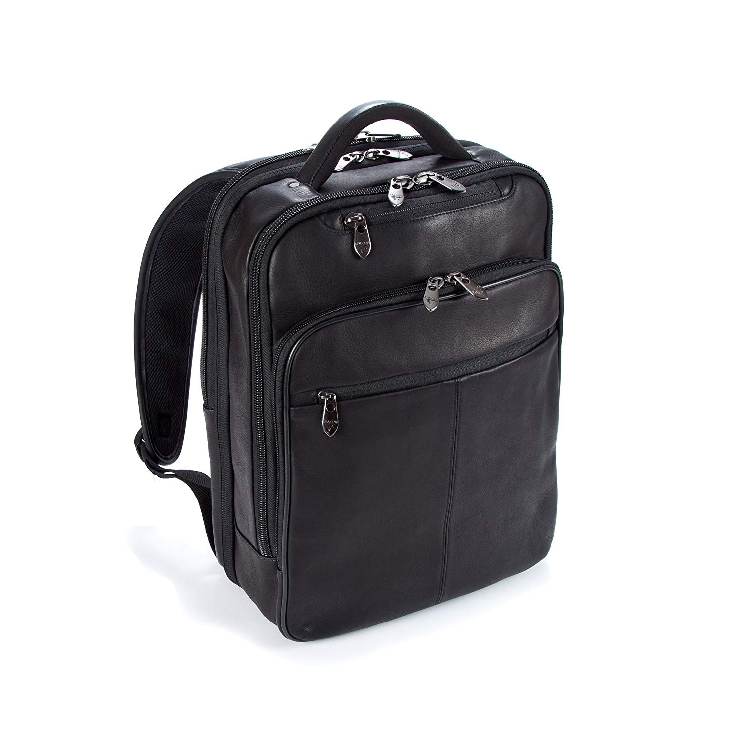 Falcon 10.1 inch & 15.6 Inch Colombian Leather Backpack for Tablet/Laptop, Padded Straps and Back Panel