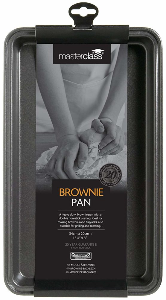 MasterClass KCMCHB32 Non-Stick Traybake/Brownie Tin, Carbon, Grey, 34 x 20 cm (13.5 x 8 inches) - Image 2