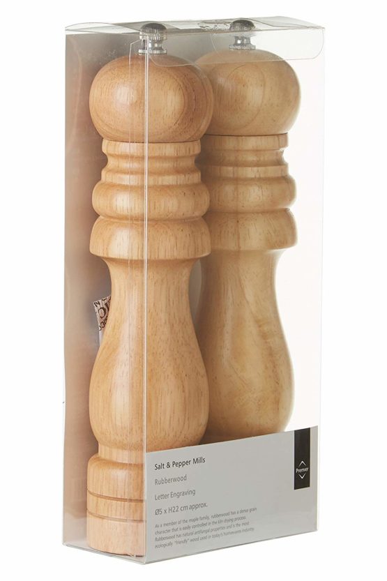 Premier Housewares Pepper Mills Grinders Pepper Grinder Mill Pepper Grinder Refillable Wooden Pepper Mill Wooden Grinder Black Pepper Mill - Image 2